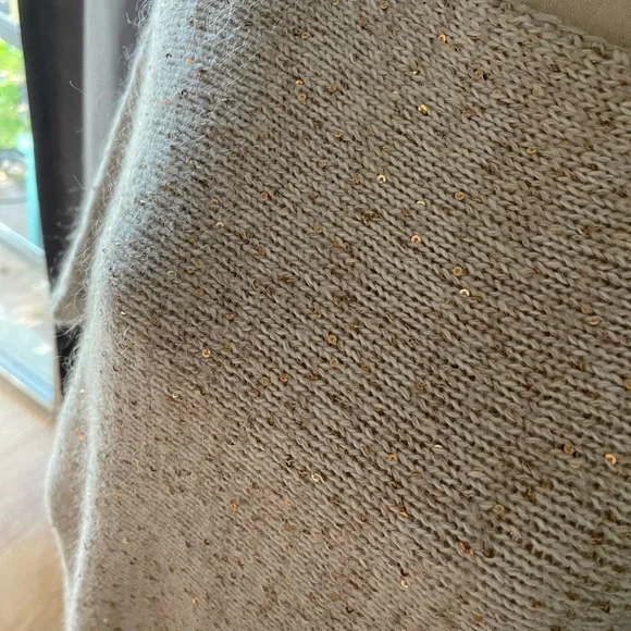 RACHEL Rachel Roy Gold Shrug Sweater with Sheer Knit - Picture 4 of 11